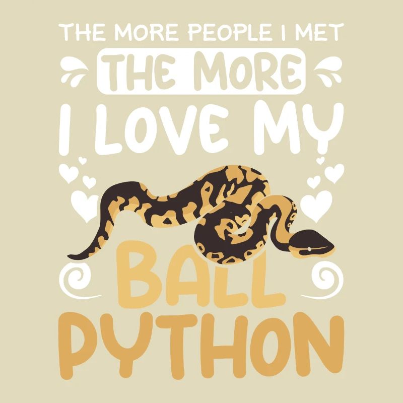 more people I met the more I love my ball python