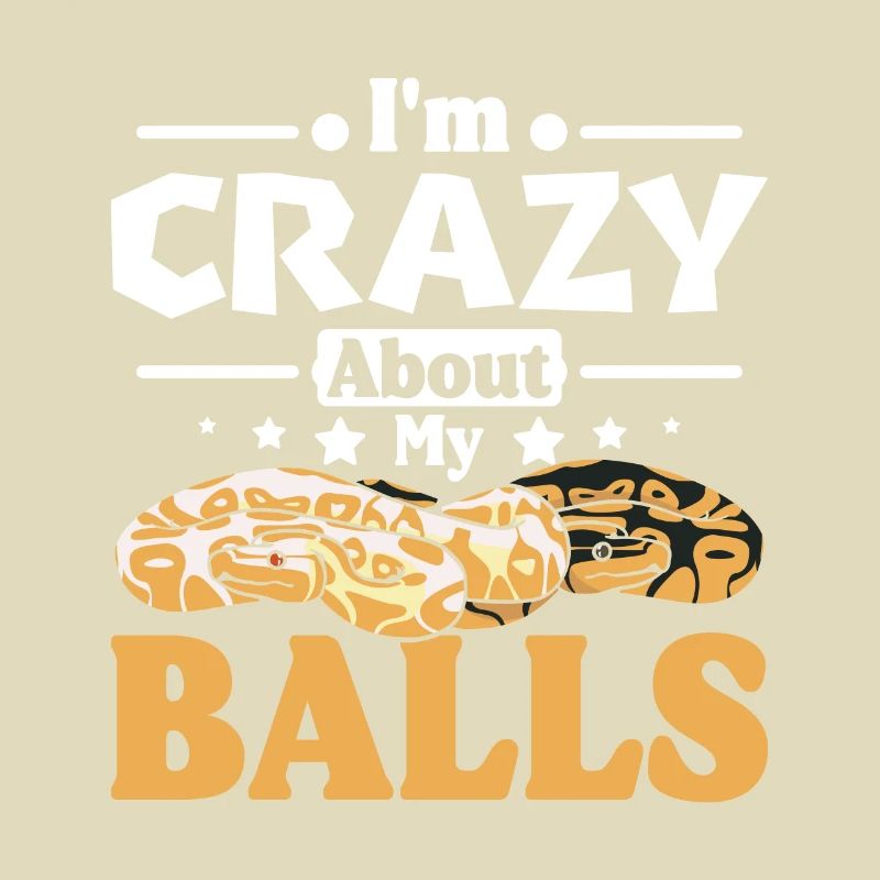 Je suis fou de mes couilles de python royal