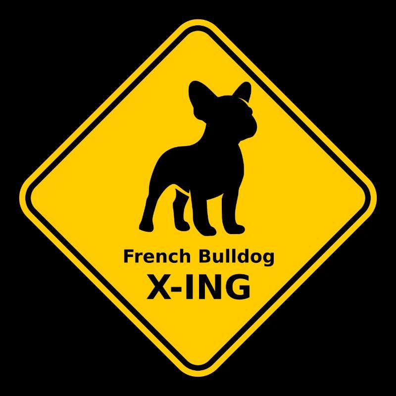 Panneau « Bouledogue français X-ING »