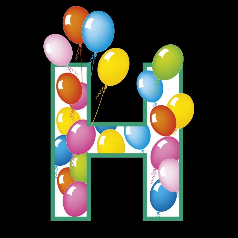 Buchstabe H Luftballons