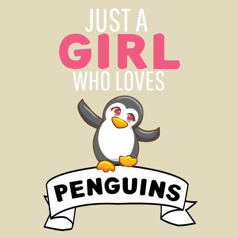 Nur ein Mädchen das Pinguine liebt Pinguin