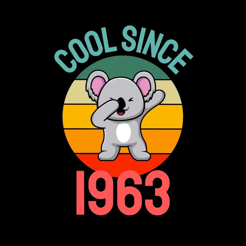 Cool seit 1963 Retro Dabbing Koala 60. Geburtstag