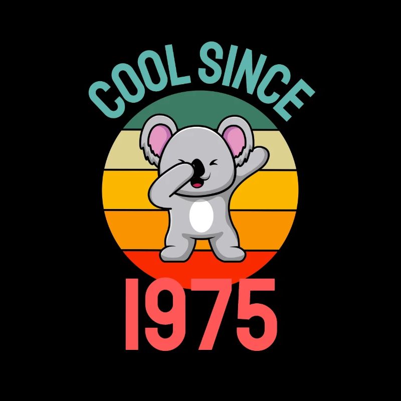 Cool seit 1975 Retro Dabbing Koala 47. Geburtstag