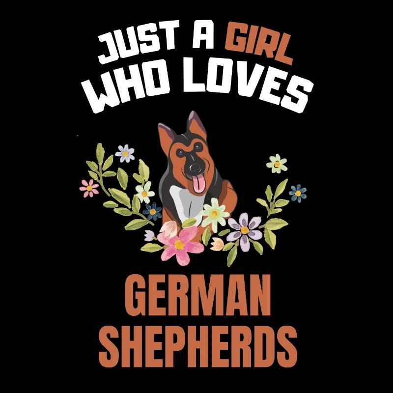 Nur ein Mädchen das Deutsche Schäferhunde liebt