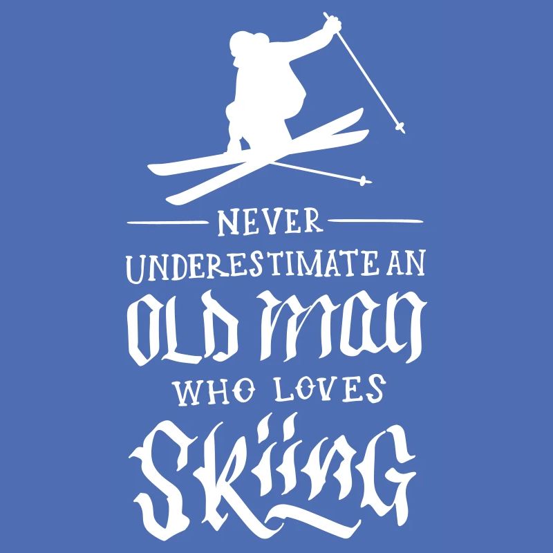 Old Man Skiing
