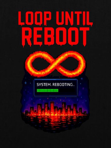 Loop Until Reboot – Pixel Shirt