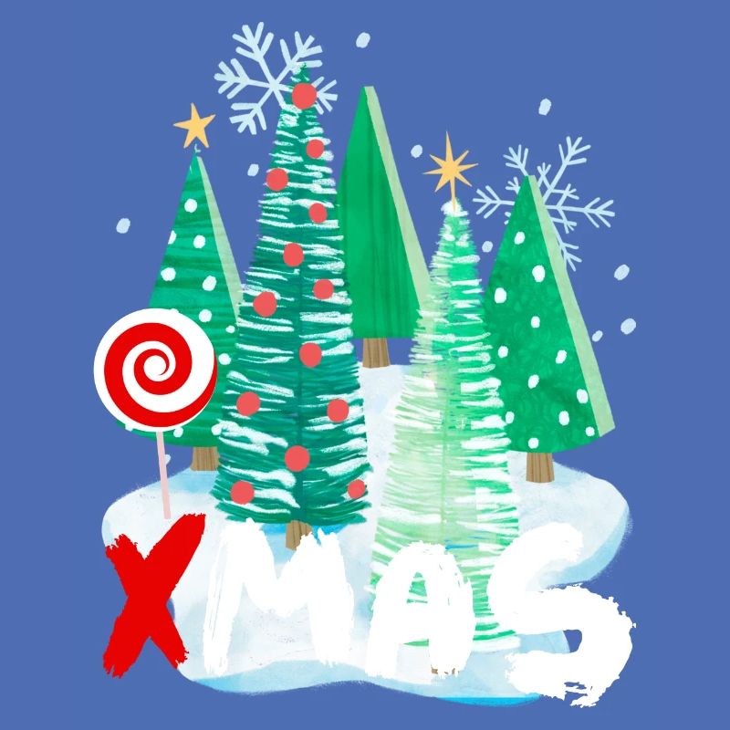Conception d’arbre de Noël de Noël - idée de cadeau festif
