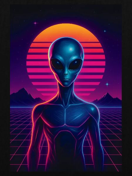Neon Alien – 80s Future Design