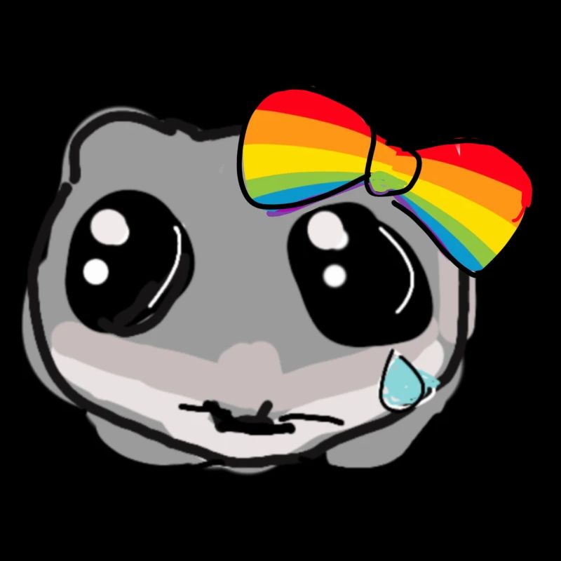 LGTB,illustration,regenbogen,sad Hamster