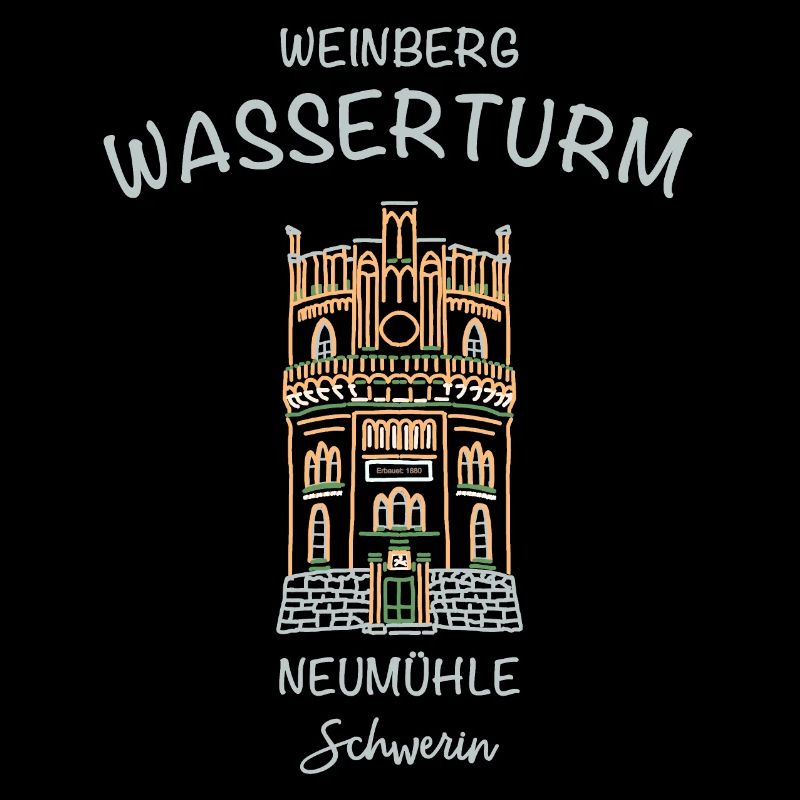 Schwerin, Wasserturm Neumühle auf dem Weinberg