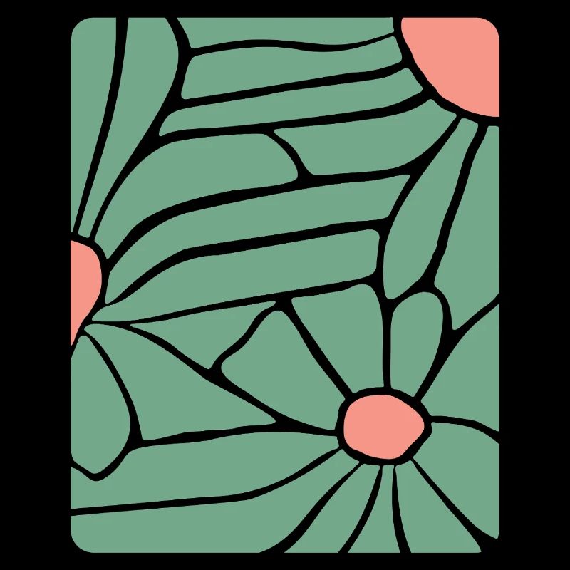 Abstract Floral Boho