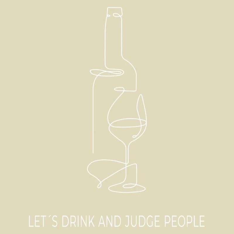 Drinks & Judging – One Line Art