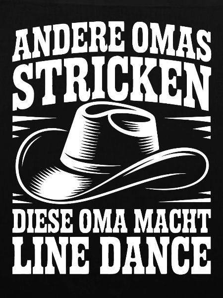 Line Dance Oma mit Cowboyhut