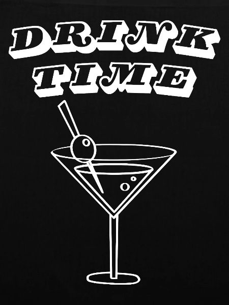 Trinkzeit – Retro-Cocktail-Martini-Glas