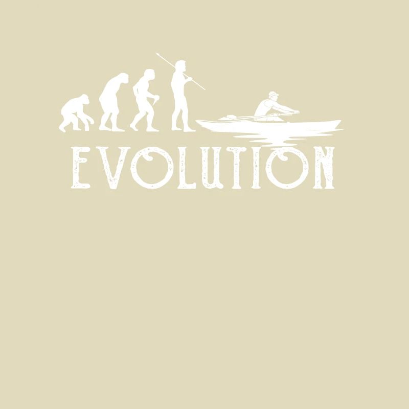 Rudern Evolution Geschenk Ruderer Mann