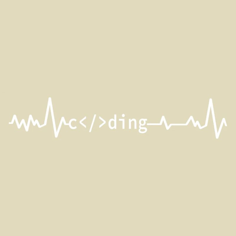 Informaticien Programmeur Codage Battement de cœur