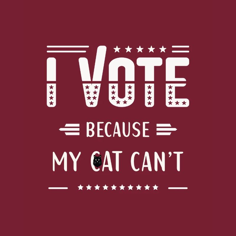 JE VOTE, parce que mon chat ne peut pas