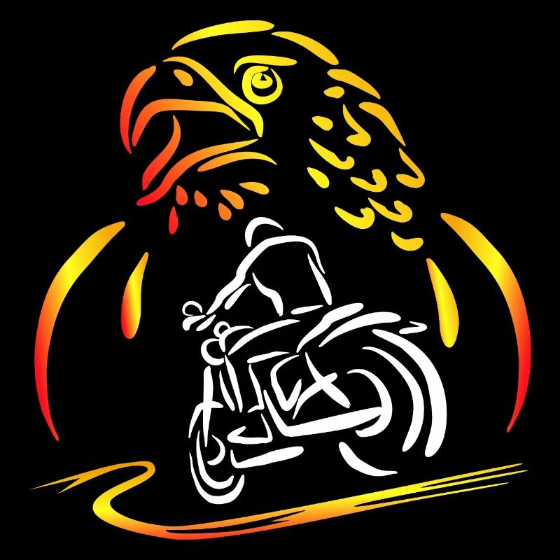 Biker Shirt with Eagle Gift