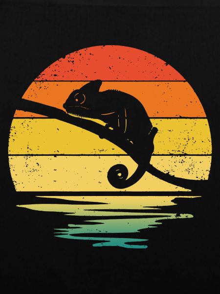 Chameleon Retro Graphic