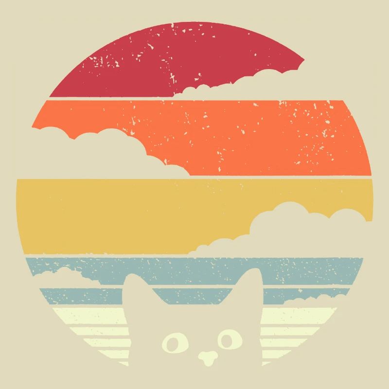 Graphique drôle de chat