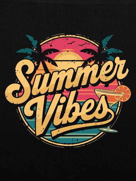 Retro Summer Vibes Sunset Art