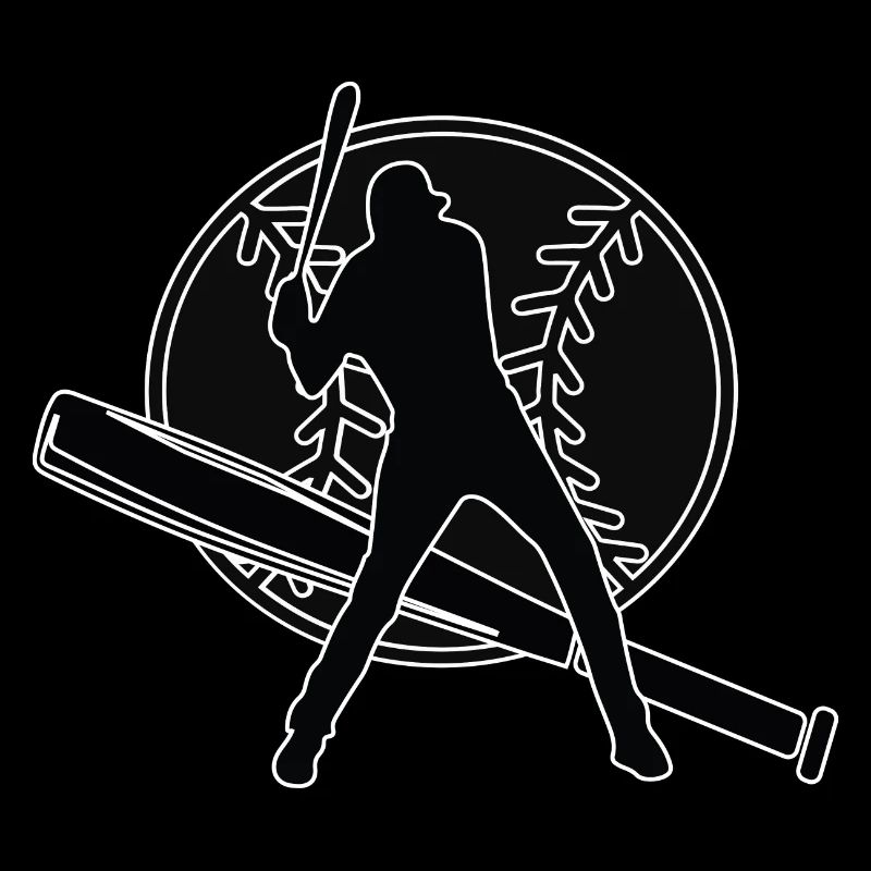 Joueur de baseball Baseball Batteur de batte de baseball