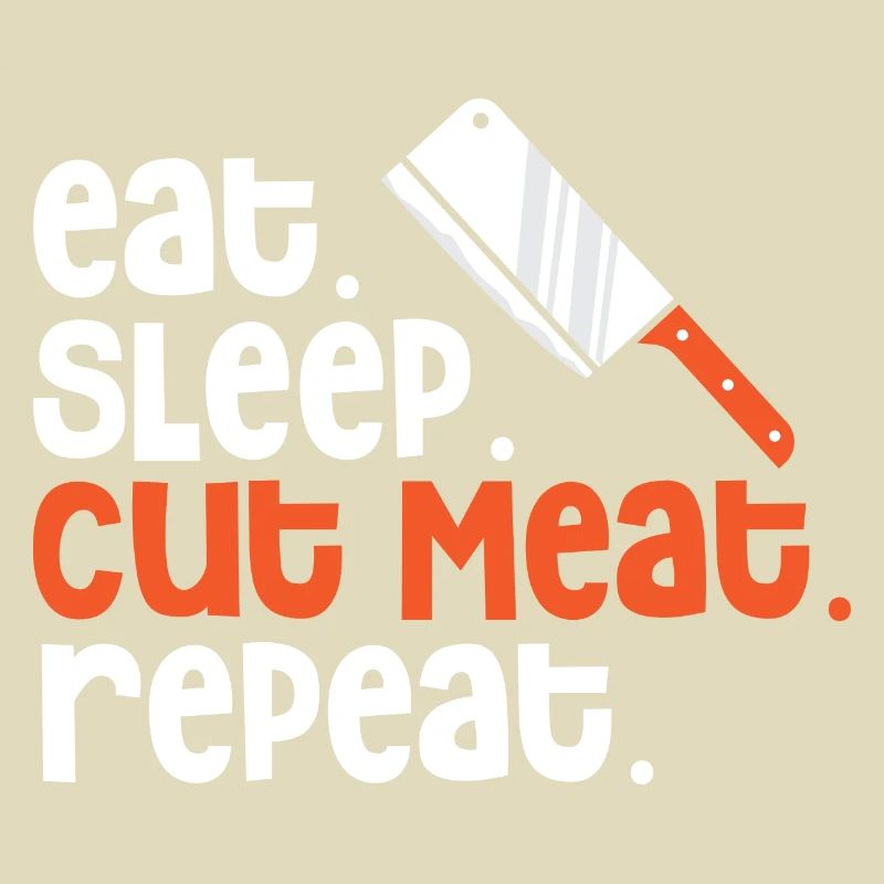 Fleisch schneiden Fleischer Metzger Hackfleisch