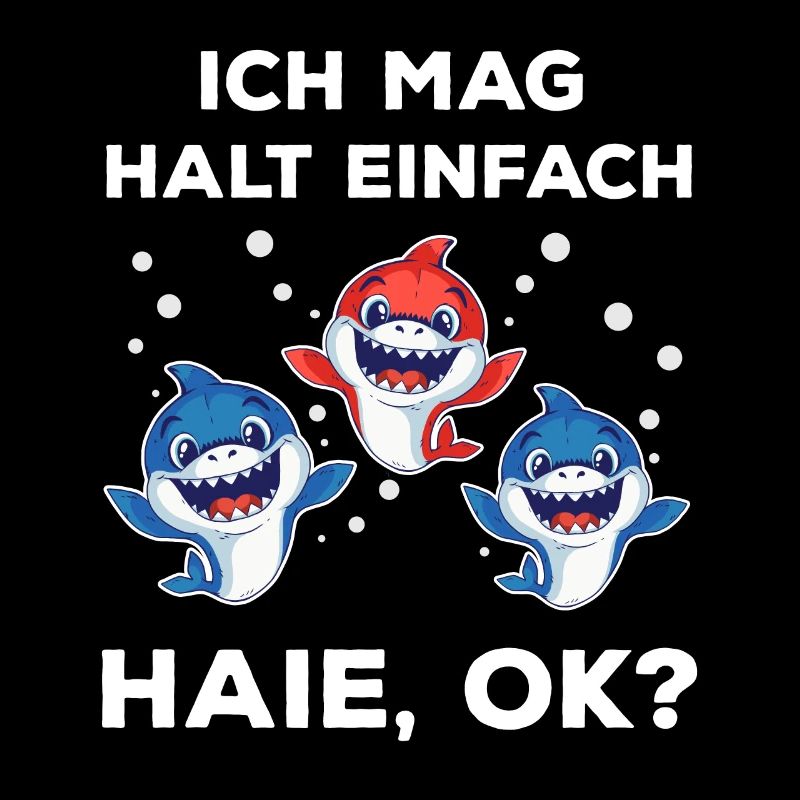Ich mag einfach Haie Süßer Hai Haifisch Geschenk