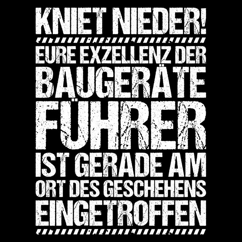 Baugeräteführer Kranführer Baggerfahrer Baugeräte