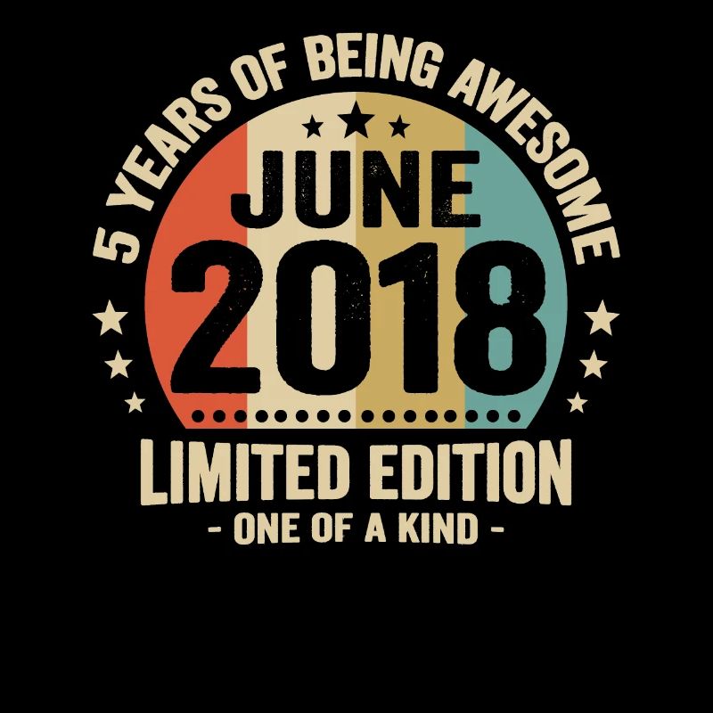 June 2018 5 years anniversary vintage gift idea