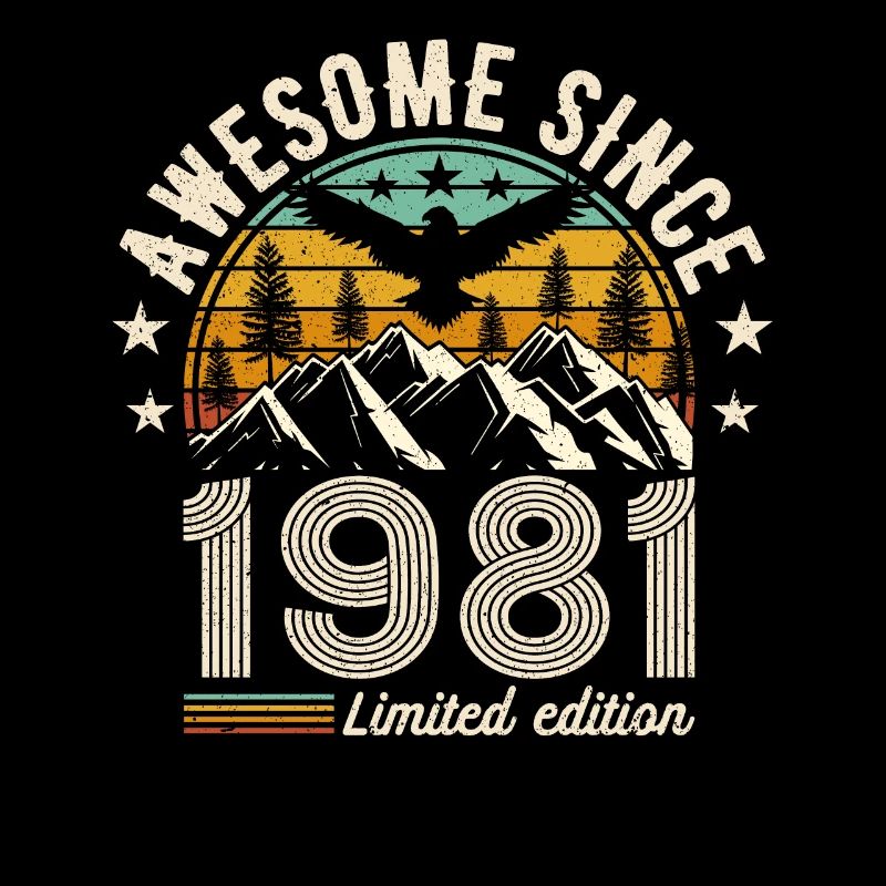 Legendary 43rd Birthday Retro Style 1981