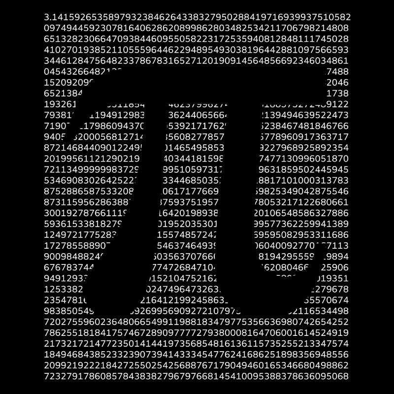 Math Pi circle number