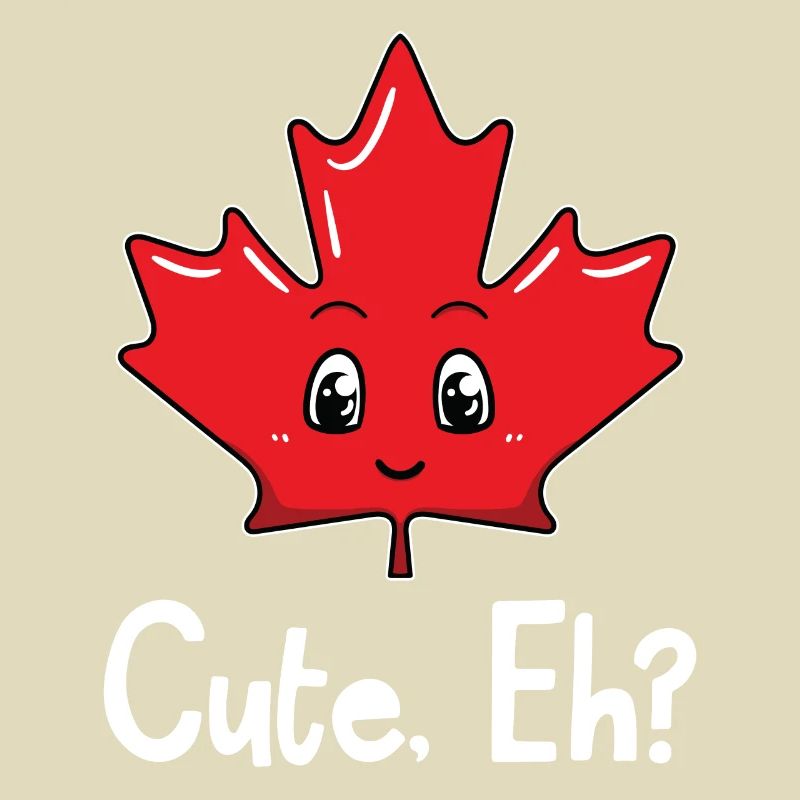Feuille d'érable mignonne Eh Canada