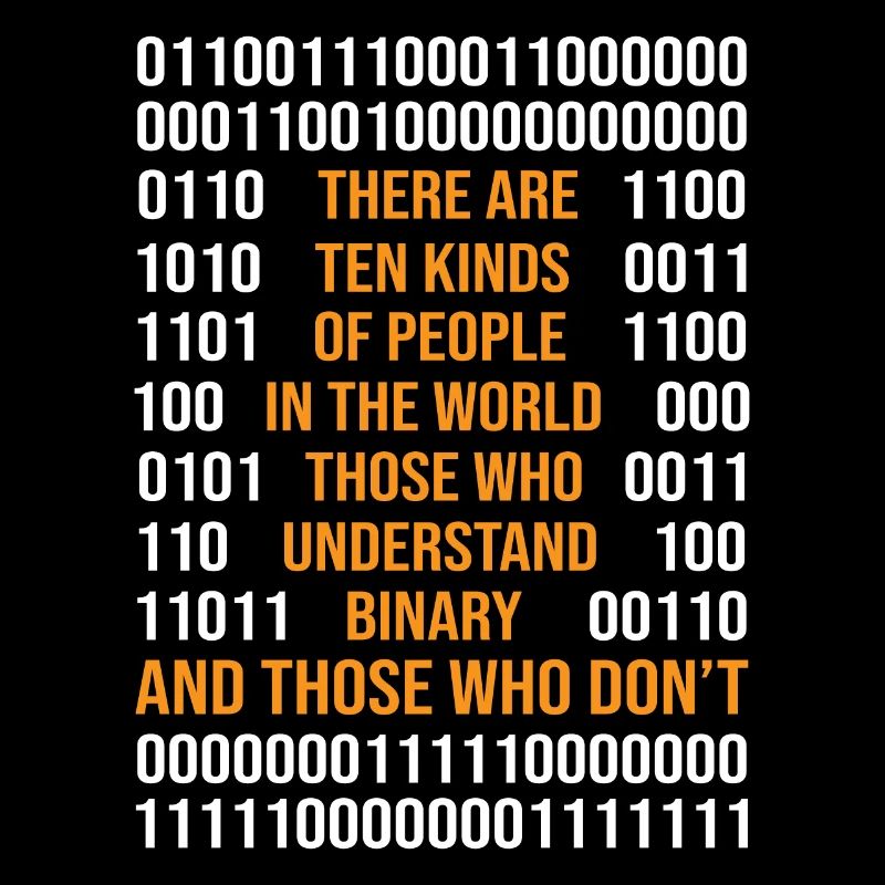 Programming Binary Code There Are 10 Kinds Of Peop