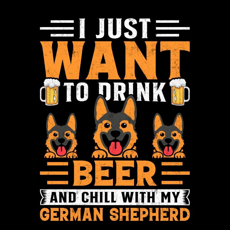 Ich möchte einfach nur Bier mit meinem Deutschen Schäferhund trinken