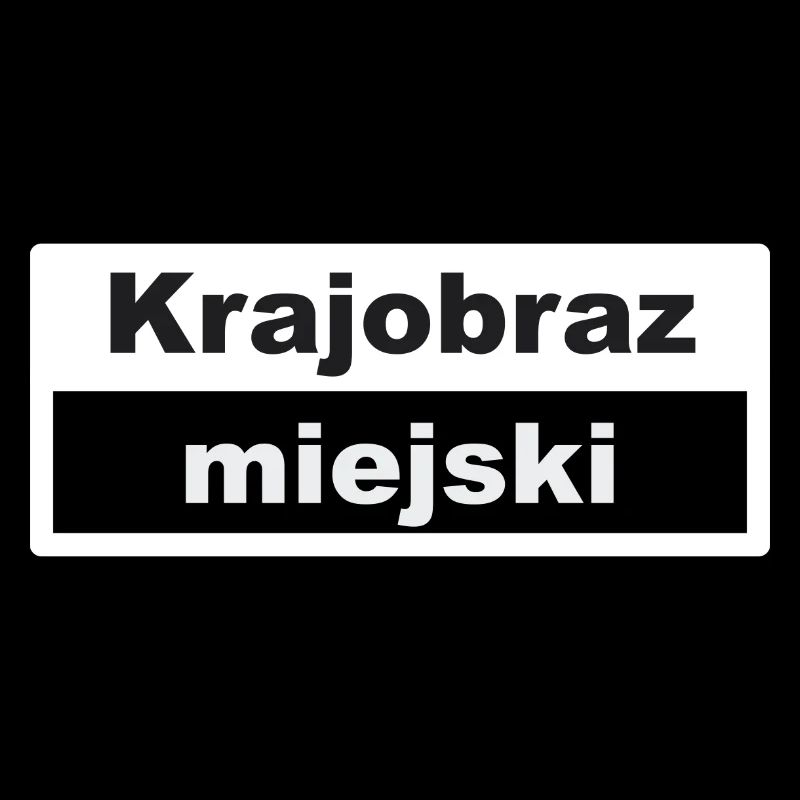Stadtbild Typografie polnisch