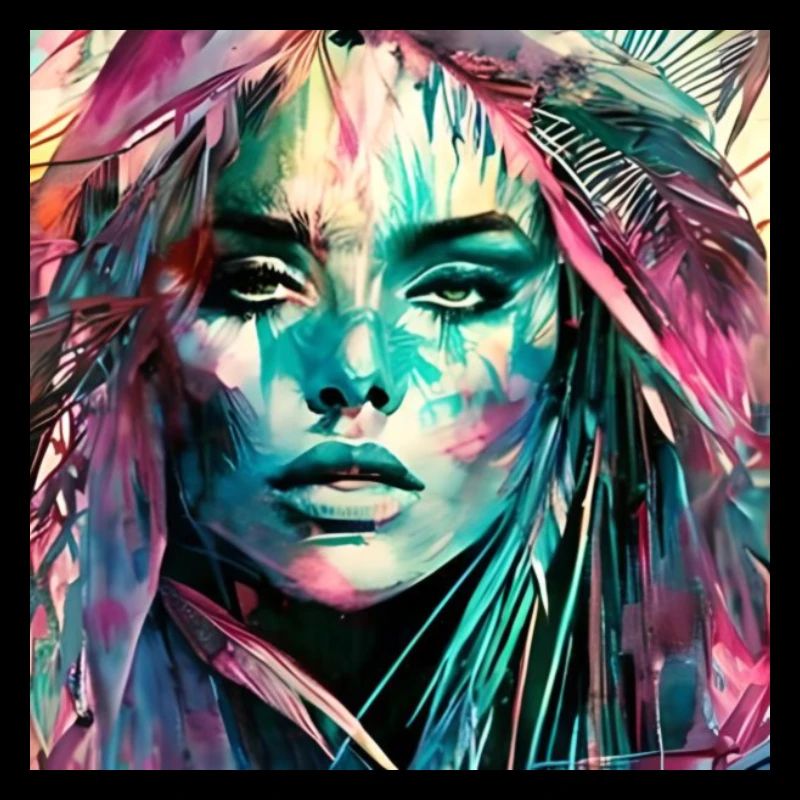Graffiti frau kunst