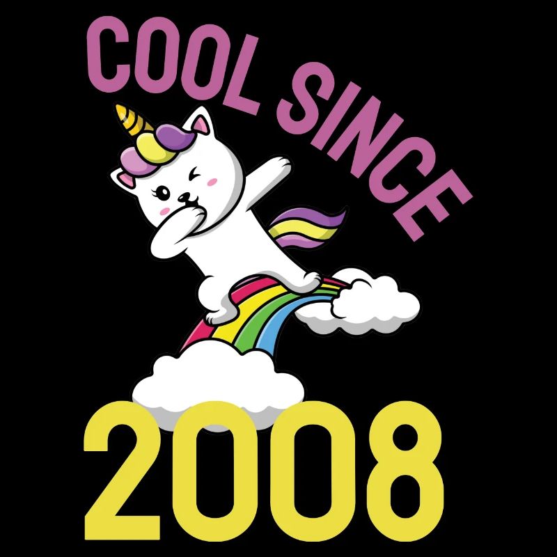 Cool seit 2008 Dabbing Katze 14. Geburtstag