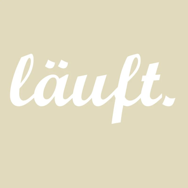 Lustiger Spruch läuft