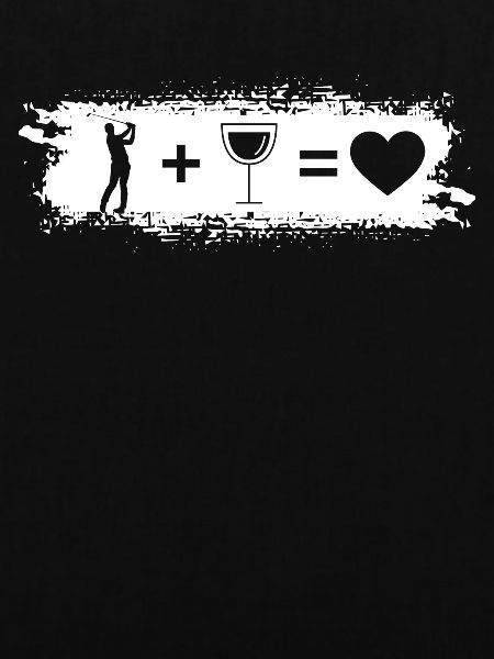 Grunge Rectangle - Herz - Wein - Golf -
