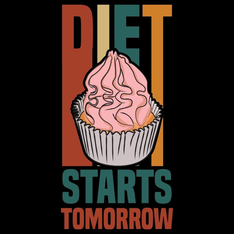 le régime commence demain (cupcake)