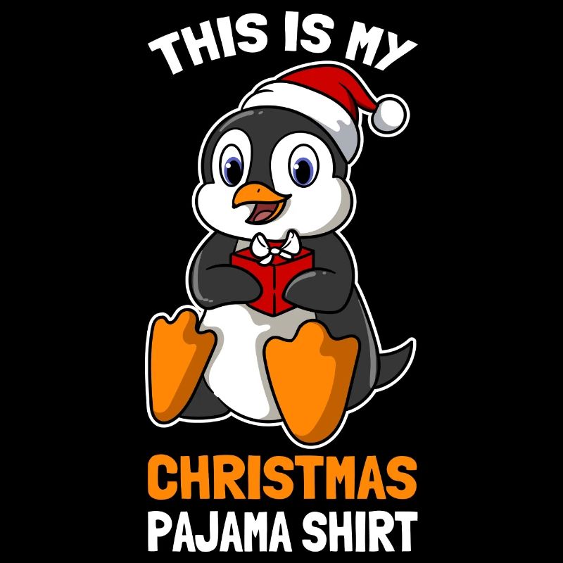 C’est ma chemise de pyjama de Noël Mignon Pingouin