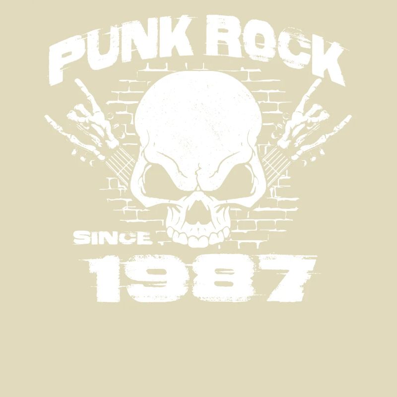 Punk Rock Since 1987 - Skull Rock Hands 37th