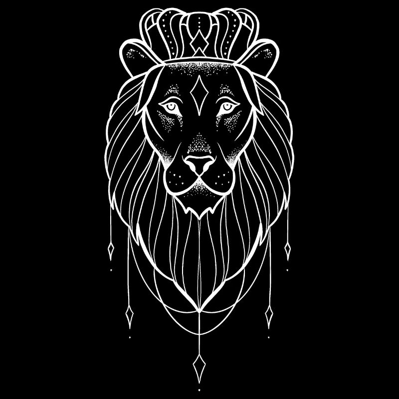 Lioness dotwork