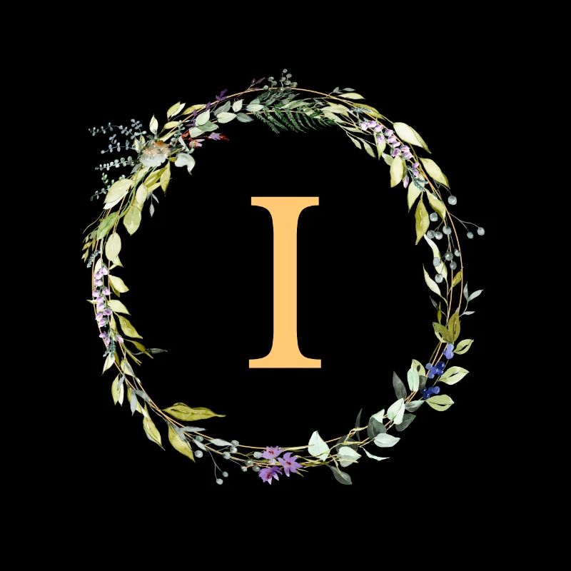 I Monogramm Eukalyptus-Kranz