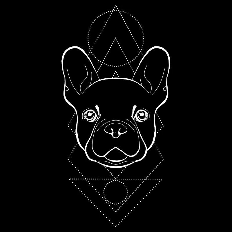 Frenchie Geometric (white)