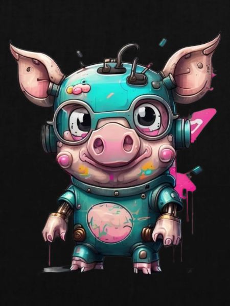 Roboter Schwein