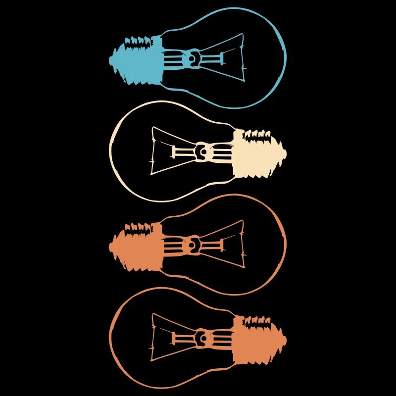 Idea Light Bulb Light Brain Lamp Thinking Vector