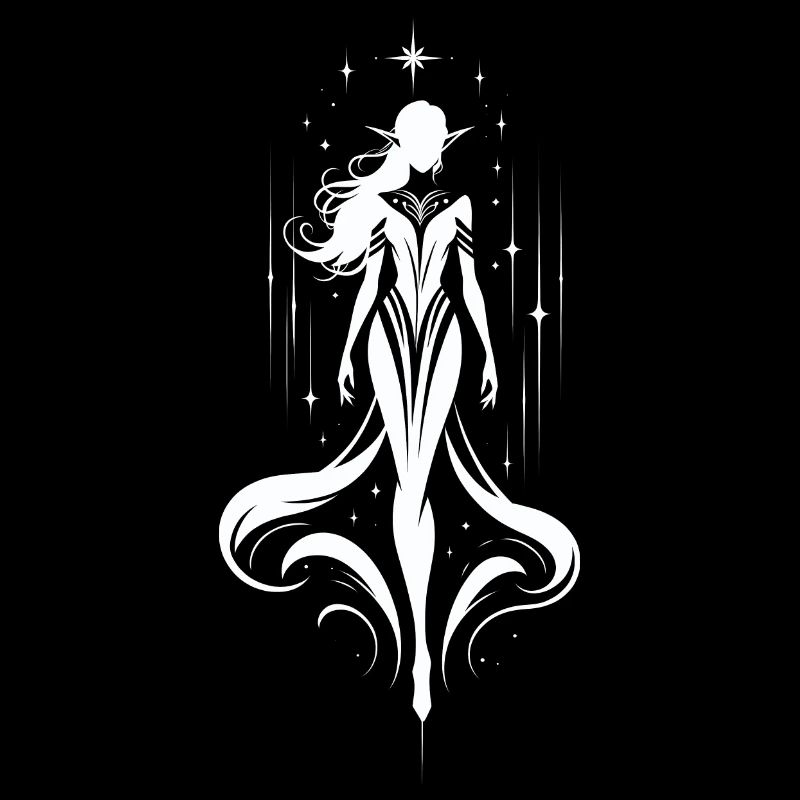 Elfe-Sternenschimmernde Eleganz