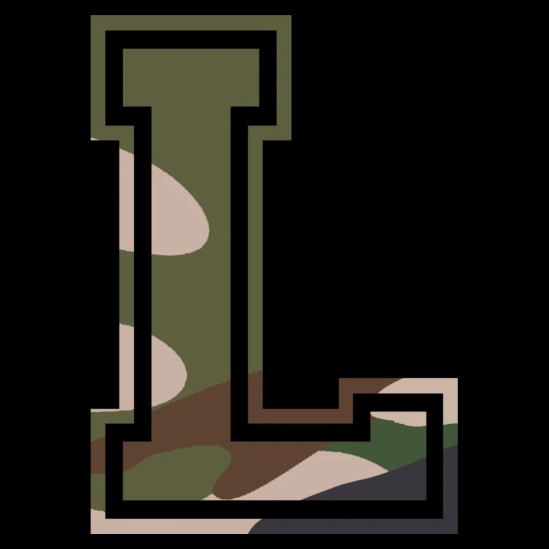 L, Monogram, Camouflage Green-Brown